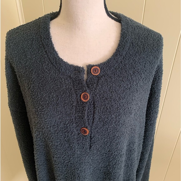 NATURAL LIFE Cozy Up Tunic Soft Fuzzy Casual Pockets Sweater Dress L - Picture 5 of 11